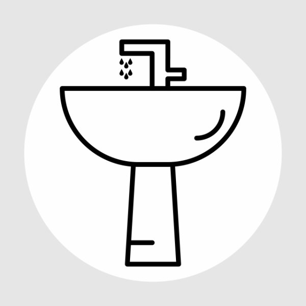 Умывальник схематично