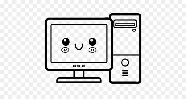 Компьютер рисунок карандашом