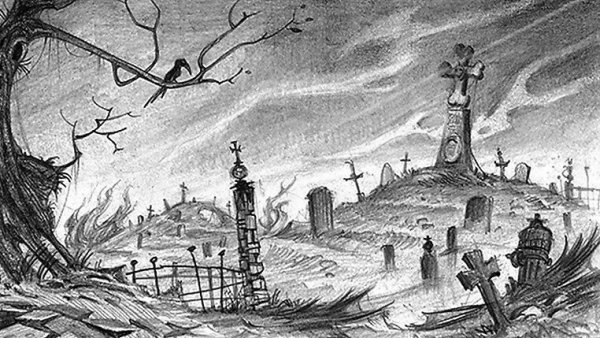 Кладбище карандашом