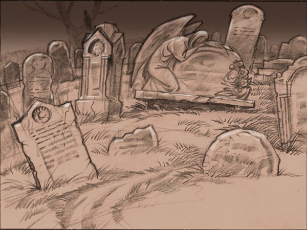 Кладбище набросок
