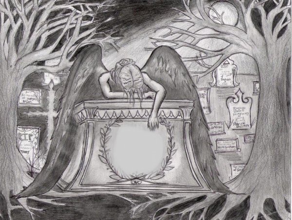 Могила нарисованная