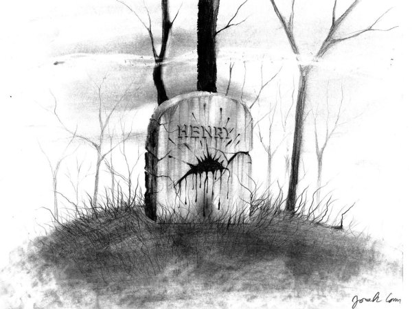 Кладбище зарисовка