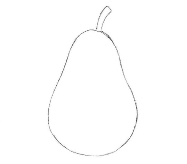 Груша гризайль