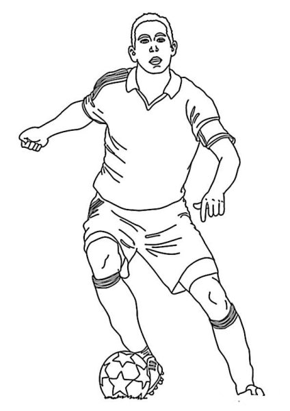 Футболист карандашом