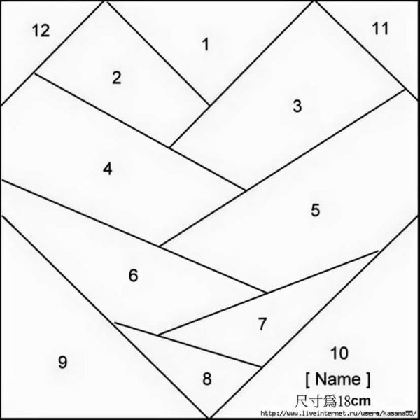 Лоскутное шитьё схемы