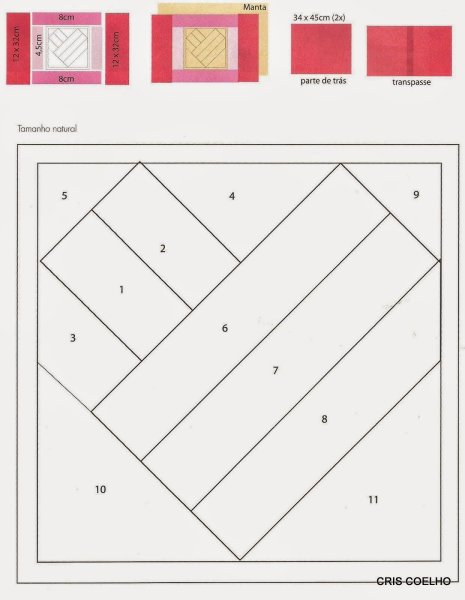 Простые схемы пэчворк