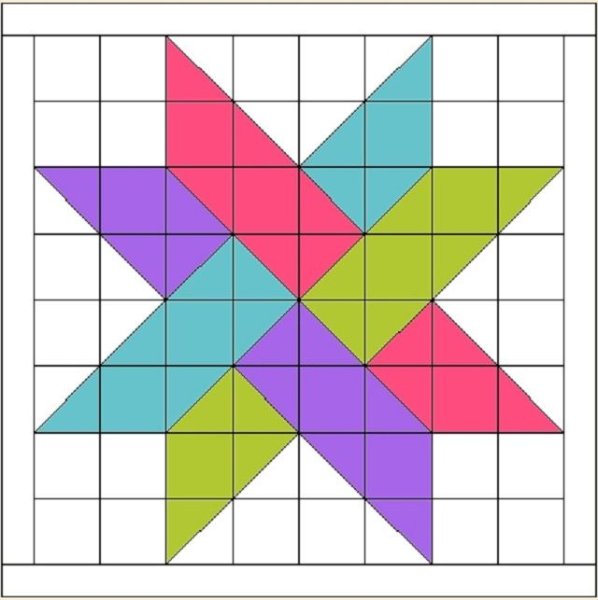Схемы лоскутного шитья из квадратов