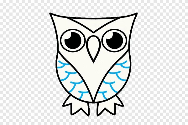 Сова для срисовки лёгкая