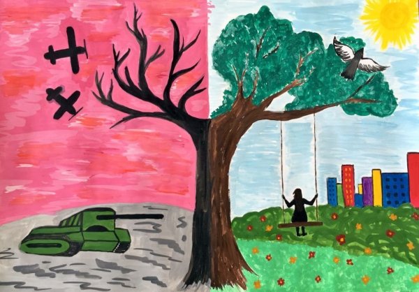 Война рисунок карандашом