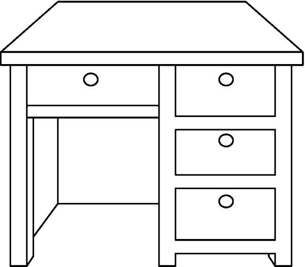 Нарисовать круглый стол