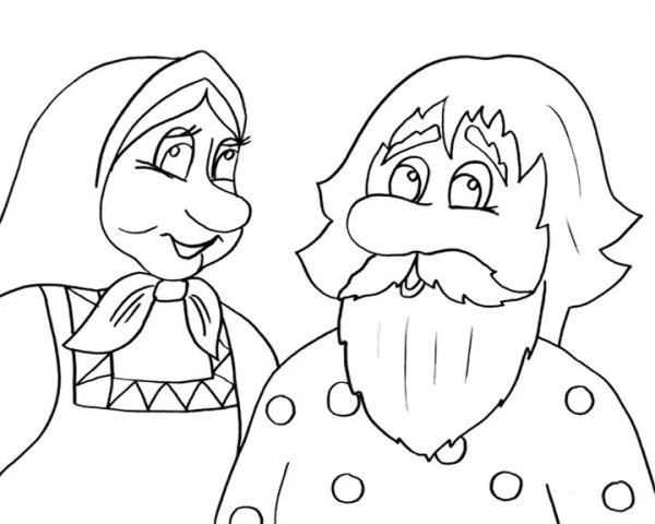 Нарисовать бабушку и дедушку