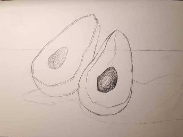 Рисунки авокадо милые