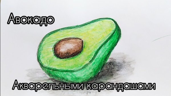 Лёгкие рисунки авокадо