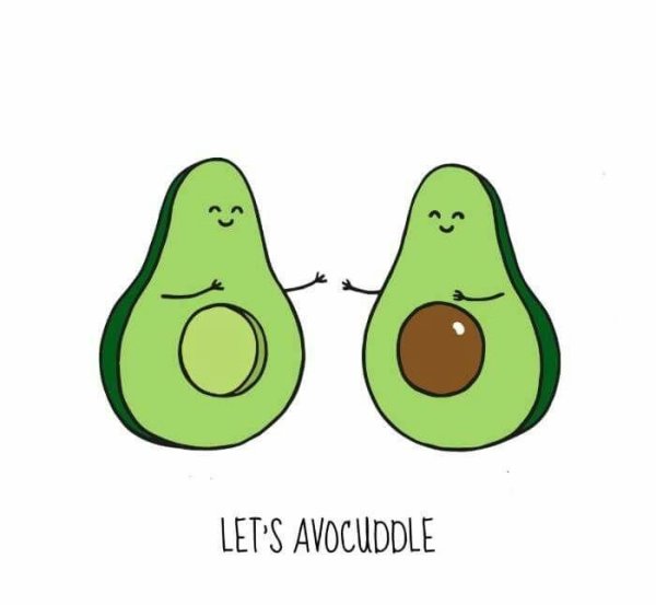 Милые рисуночки авокадо
