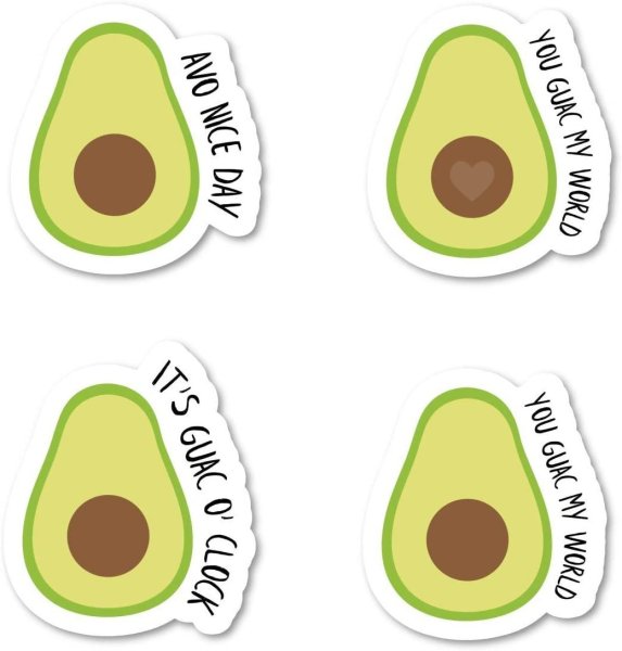 Авокадо красками акварель