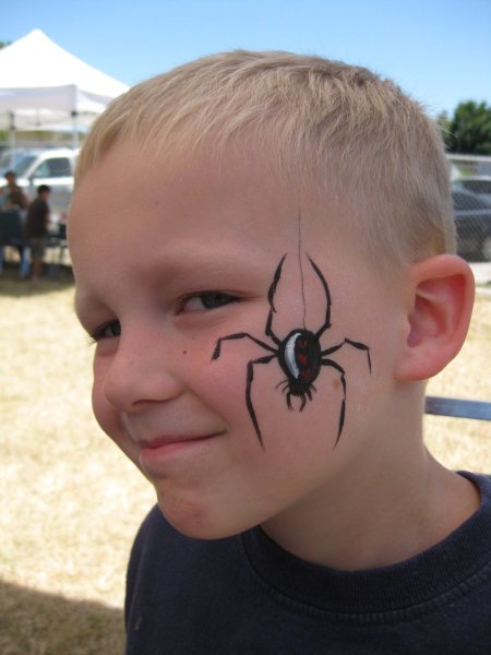 Аквагрим для детей паук