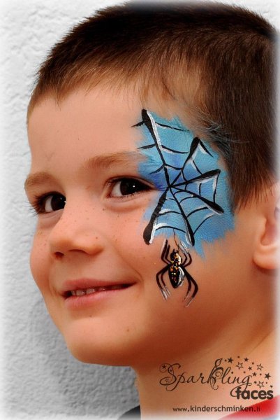 Аквагрим паутина для детей