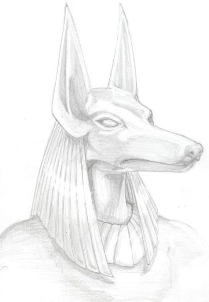 Анубис Бог Египта срисовка