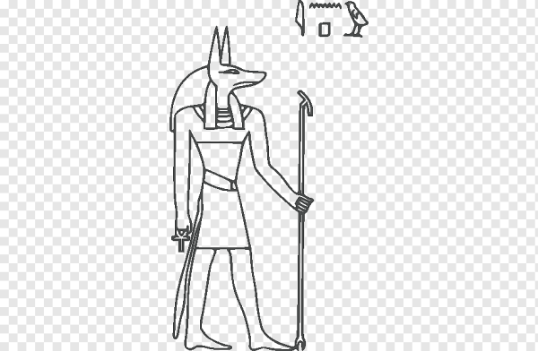 Бог Египта Анубис нарисовать