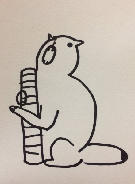 Плохо нарисованный кот