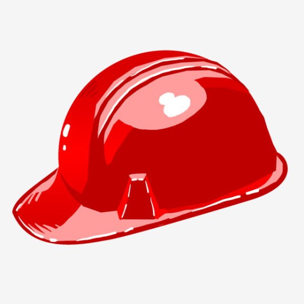 Каска красная вектор