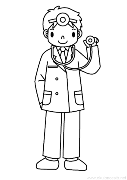 Врач черно белый