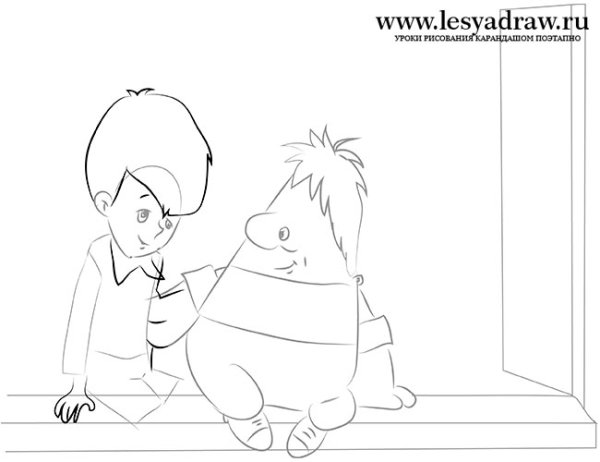 Карлсон карандашом