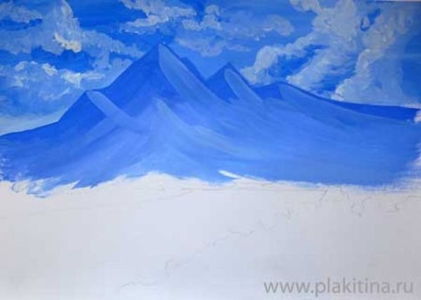 Пейзаж в холодных тонах