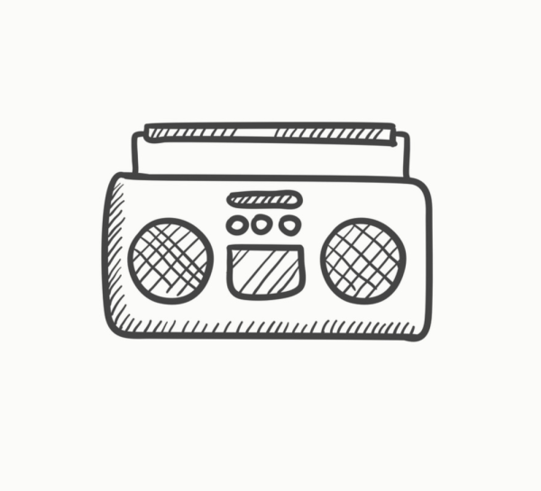 Кассетный плеер эскиз