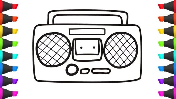 Раскраска радиоприемник