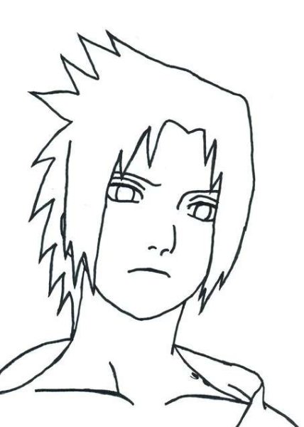 Саске для срисовки легко