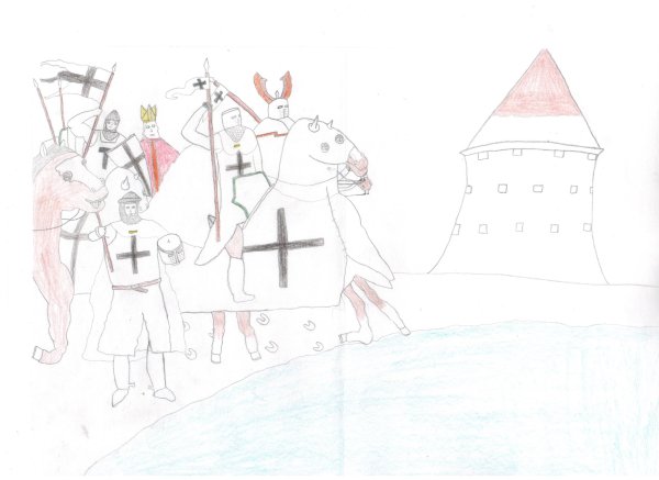 Раскраска Александр Невский для детей Ледовое побоище