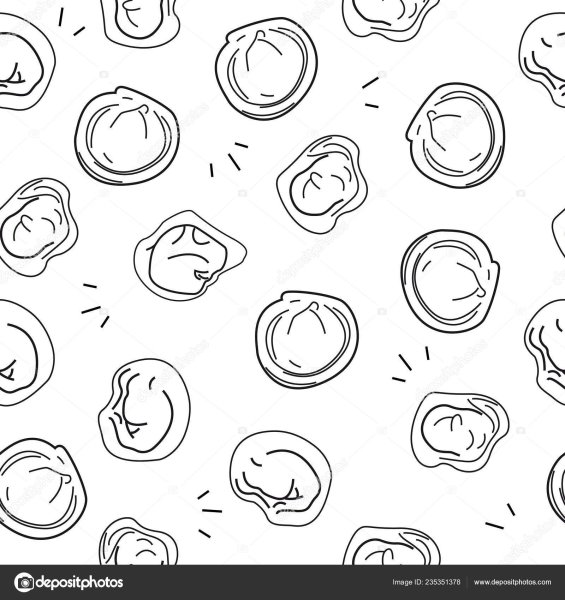 Пельмень рисунок