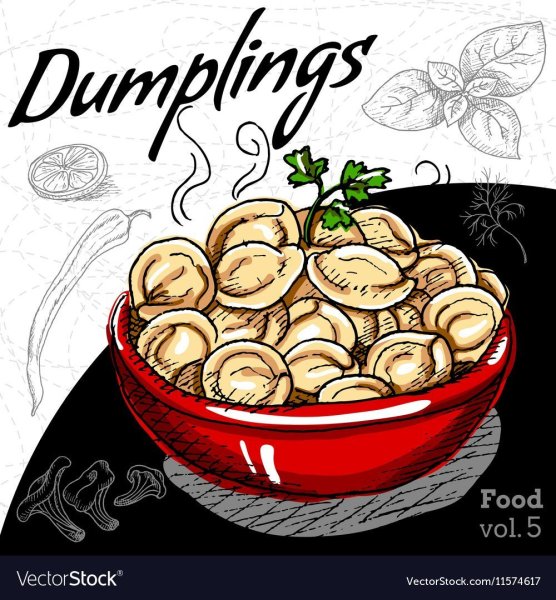 Пельмени раскраска