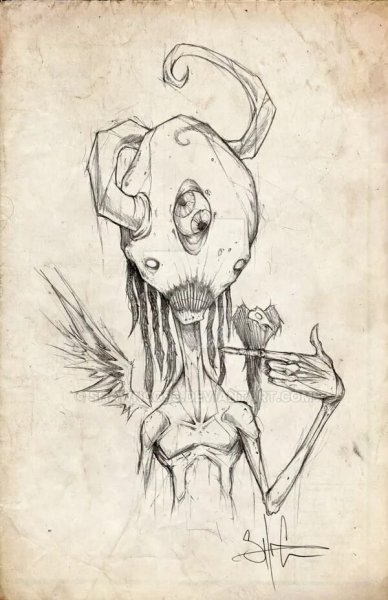 Страшные рисунки карандашом