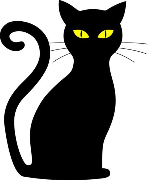 Трафарет кошки для вырезания