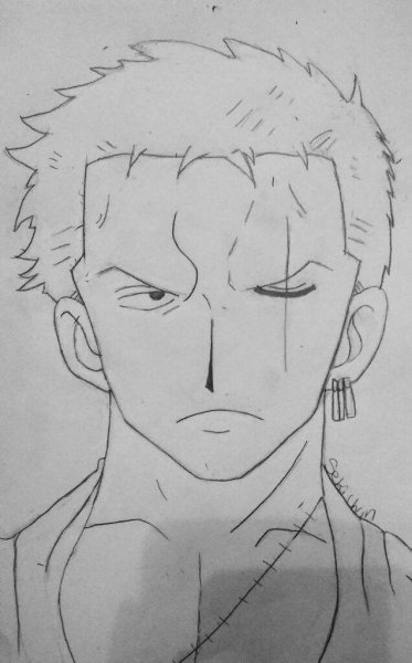 Ророноа Зоро рисовать