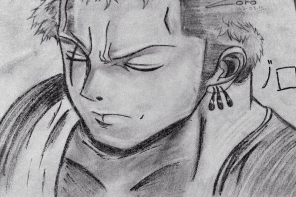 Зоро арт карандашом