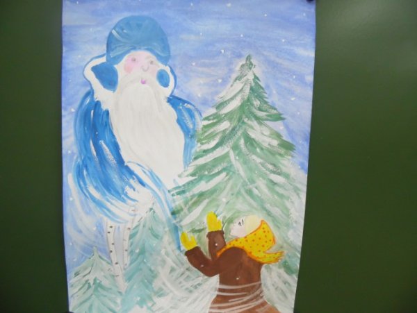 Рисование Морозко в подготовительной группе