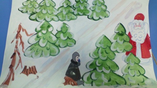 Рисунок на тему Морозко