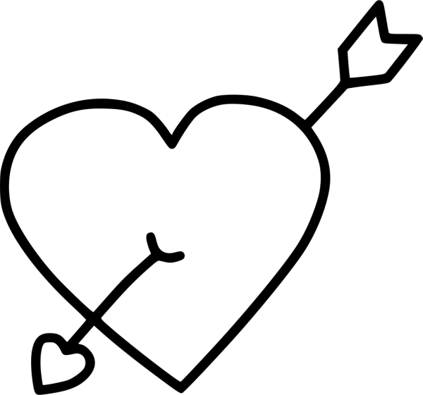 Сердце раскраска для детей