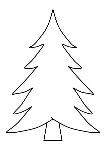 Ёлка рисунок лёгкий