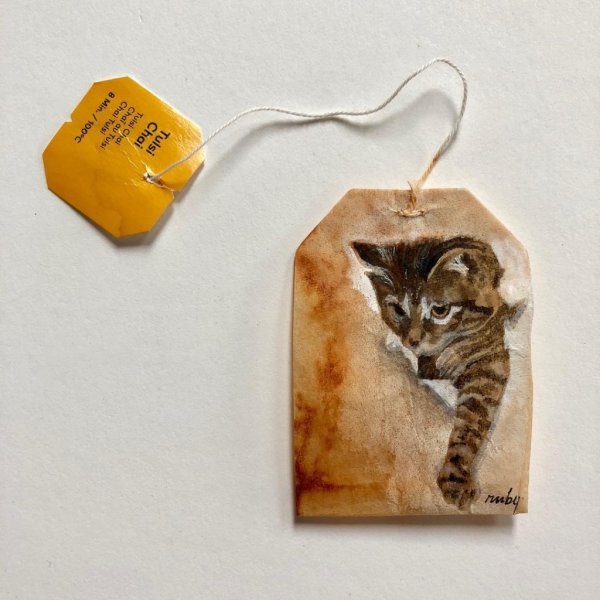 Рисунки на чайных пакетиках