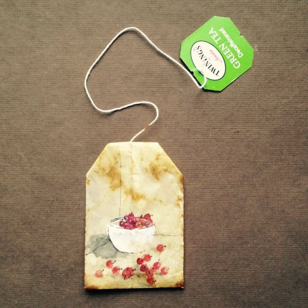 Искусство на чайных пакетиках