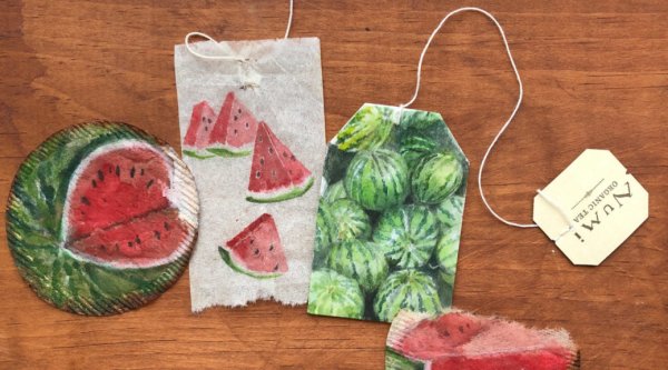 Рисунки на чайных пакетиках Ruby Silvious