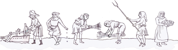 Средневековый крестьянин рисунок