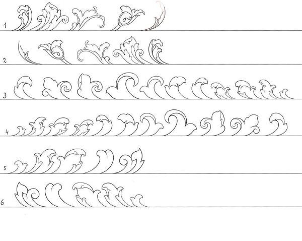 Каллиграфические буквы карандашом