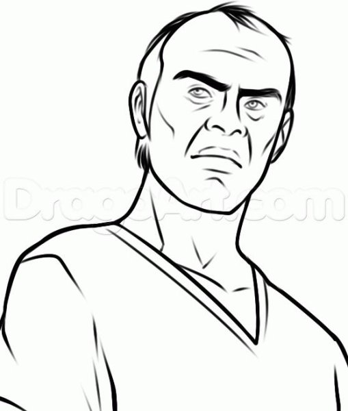 Нарисовать ТРЕВОРА из ГТА 5