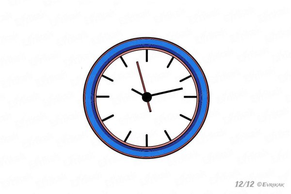 Часы карандашом для детей