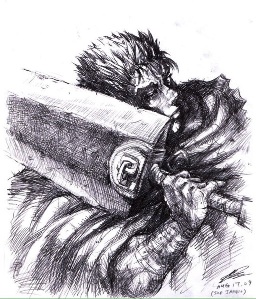 Гатс Берсерк Манга